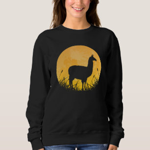 Guanaco Easy Halloween Outfit Alpaca Camel Moon Co Sweatshirt