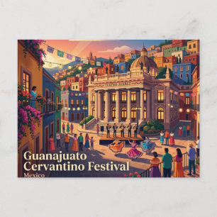 Guanajuato Cervantino Festival Mexico Postcard