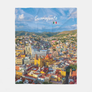 Guanajuato, Mexico - Colourful Cityscape Fleece Blanket