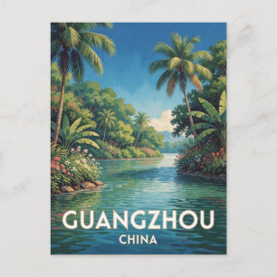 Guangzhou China City Travel Postcard