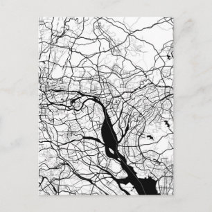 Guangzhou China Map Postcard