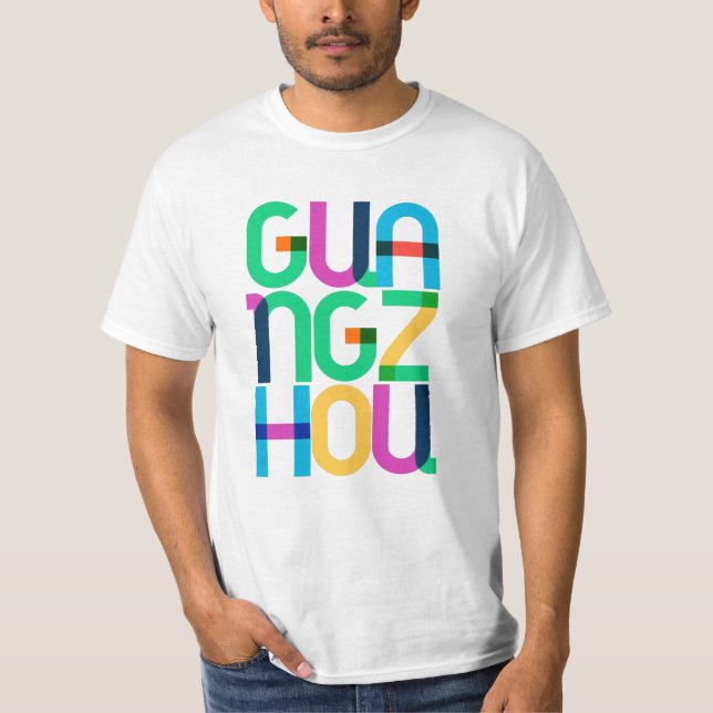 Guangzhou China Pop Art Letters T-Shirt (Front)