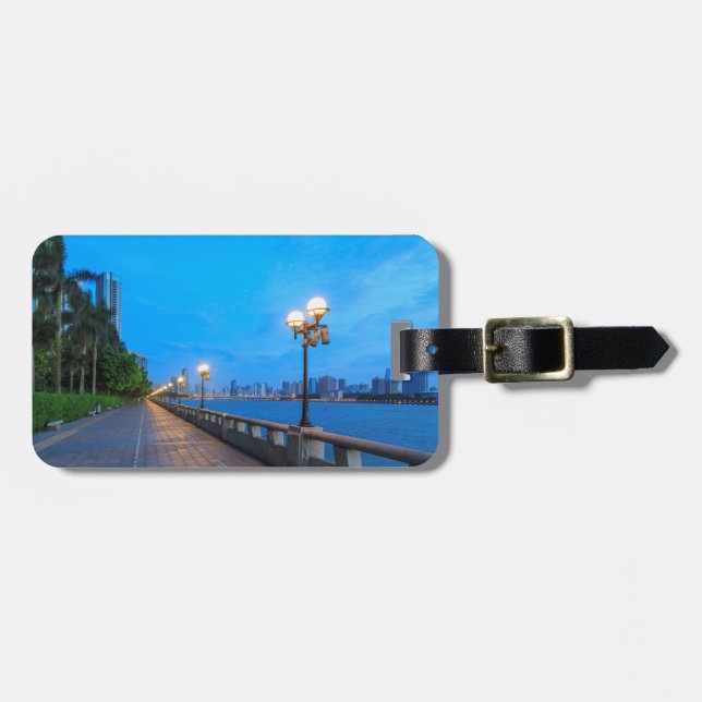 Guangzhou City waterfront Luggage Tag (Front Horizontal)