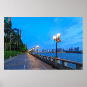 Guangzhou City waterfront Poster