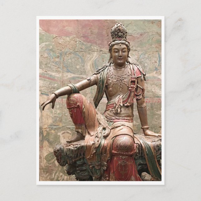 Guanyin Bodhisattva Ancient Chinese Buddhism Postcard (Front)