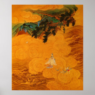 Guanyin in the Tidal Sound cave at Mt Potala Poster