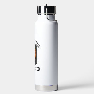 Guard Dog May No Evil Pass Vintage Vector Design Water Bottle