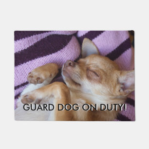 Guard Dog On Duty! Doormat