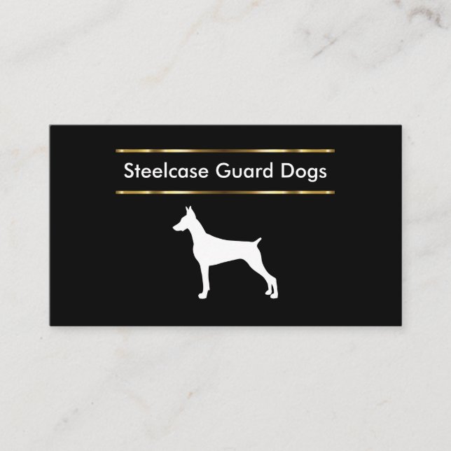 Guard Dog Training And Sales Business Card (Front)