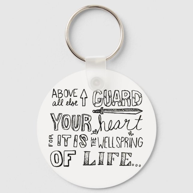 Guard Your Heart keychain (Front)