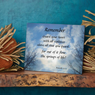 GUARD YOUR HEART PLAQUE