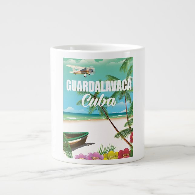 Guardalavaca beach vacation poster large coffee mug (Front)