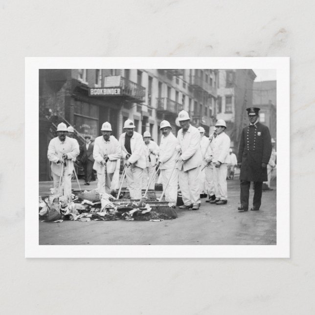 Guarded Garbage, 1911 Postcard (Front)