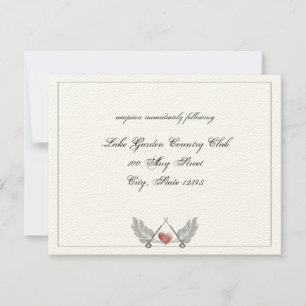 Guarded Heart Wedding reception Invitation