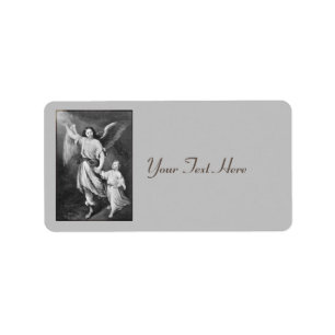 Guardian Angel And Child Label