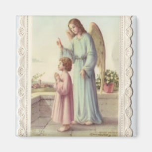 Guardian Angel and Child Magnet