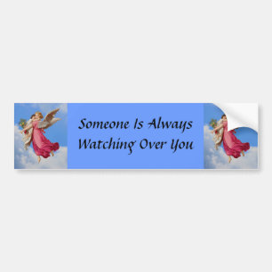 Guardian Angel And Inspirational Bumper Sticker