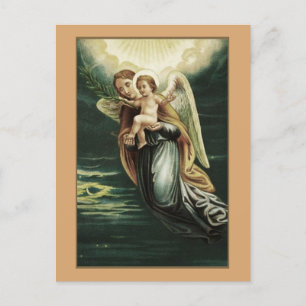 Guardian Angel And The Baby Jesus Postcard