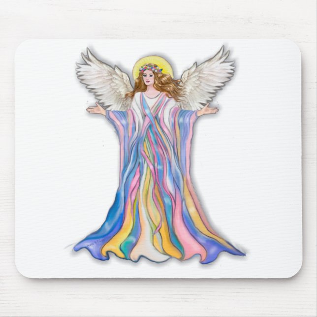 Guardian Angel Blessing Mouse Pad (Front)