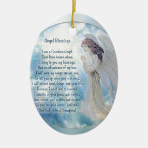 Guardian Angel Blessings Ceramic Tree Decoration