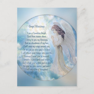 Guardian Angel Blessings Postcard