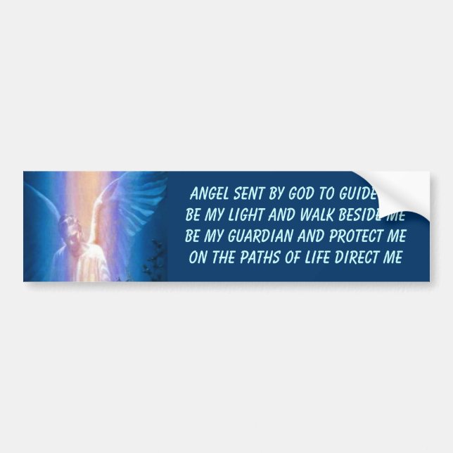 Guardian Angel bumper sticker (Front)