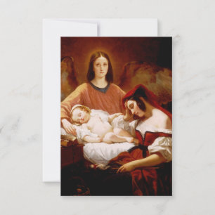 Guardian Angel by Henri Decaisne Thank You Card