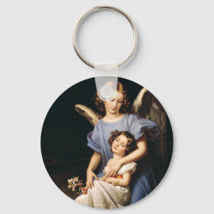 Guardian angel by Joseph Karl Stieler Invitation Key Ring
