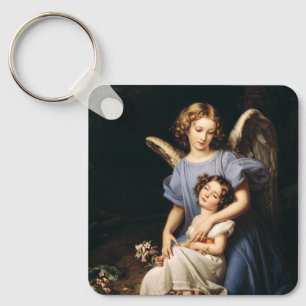 Guardian angel by Joseph Karl Stieler Key Ring
