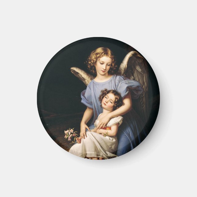 Guardian angel by Joseph Karl Stieler  Magnet (Front)
