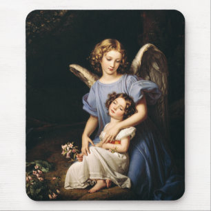 Guardian angel by Joseph Karl Stieler Mouse Pad