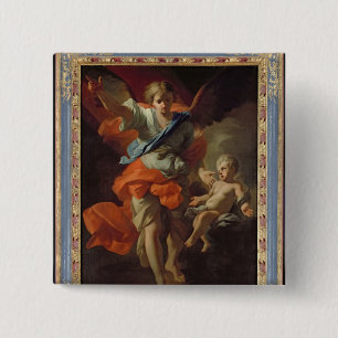 Guardian Angel, c.1685-94 15 Cm Square Badge