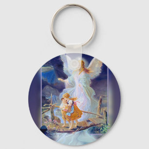 Guardian Angel, Children and Bridge Key Ring