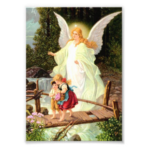 Guardian Angel Children Bridge Lindberg Photo Print