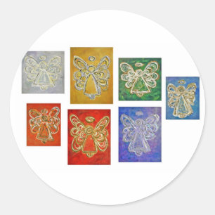 Guardian Angel Colour Series Art Custom Stickers