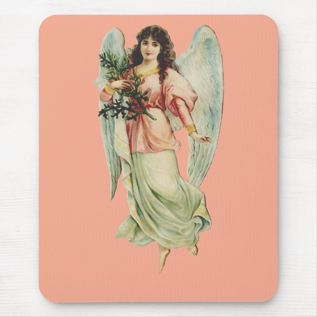 Guardian Angel Divine Watchfulness & Grace Art Mouse Pad (Front)