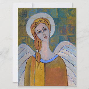 Guardian Angel Fine Art Oil Painting Card