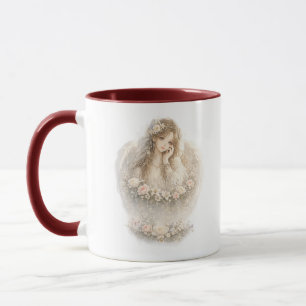 Guardian Angel Floral Mug