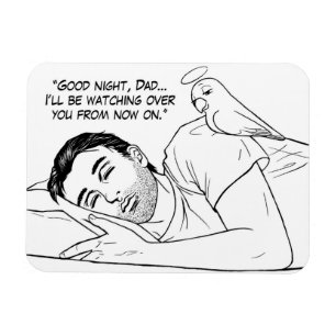 Guardian angel for Dad Magnet