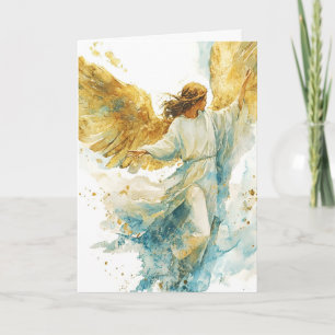 Guardian Angel Heavenly Fine Art Painting  Card