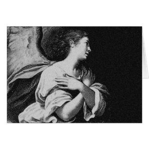 Guardian Angel in Black and White