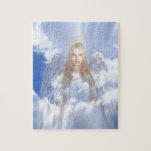 Guardian Angel in the Clouds Jigsaw Puzzle