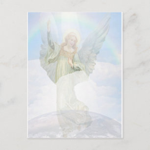 Guardian Angel in the Clouds Postcard