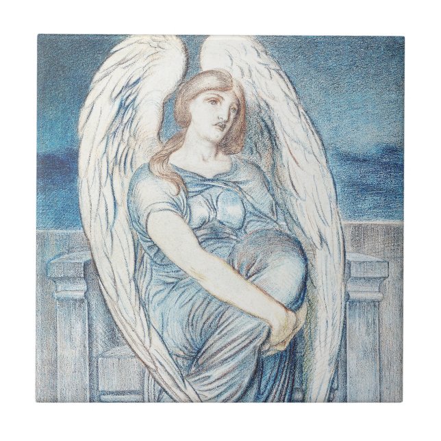Guardian angel In the Hebrew Bible Ceramic Tile (Front)