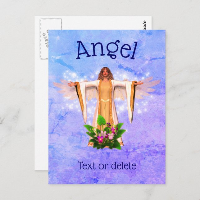 Guardian Angel Inspirational Personalised Postcard (Front/Back)