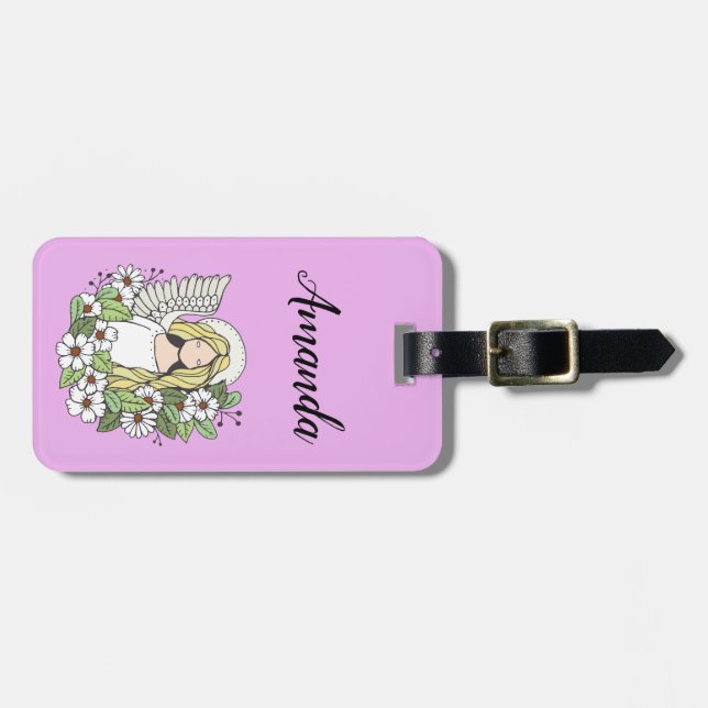 Guardian Angel Luggage Tag (Front Horizontal)