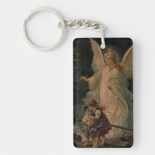 Guardian Angel Magnet Key Ring