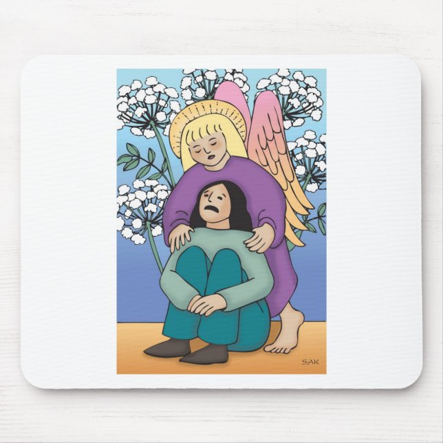 Guardian Angel Mouse Pad (Front)