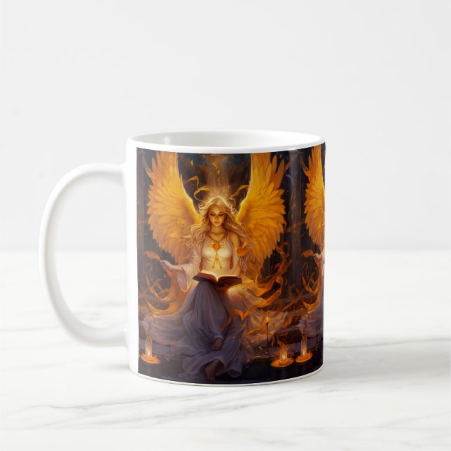 Guardian Angel Mugs: Heavenly Protection with Ever Coffee Mug (Left)