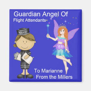 Guardian Angel of Flight Attendants by SRF Magnet